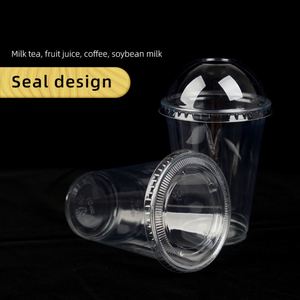 Eco Friendly Custom Clear 78-7/8/9/10oz PET Transparent Disposable <b>Cold</b> Plastic <b>Cup</b> with Lids and Straws - Product Image 3