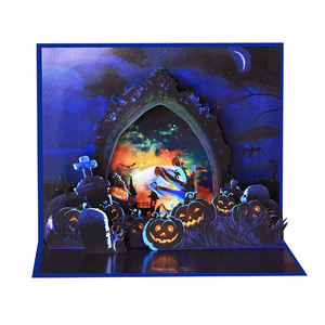 Nouvelle maison hantée <span class=keywords><strong>d</strong></span>'Halloween carte Pop Up 3D carte de voeux carte-cadeau <span class=keywords><strong>d</strong></span>écorative pour <span class=keywords><strong>d</strong></span>écorations de fête <span class=keywords><strong>d</strong></span>'Halloween cartes de voeux - Product Image 3