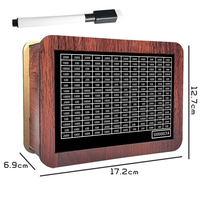 En Stock Tirelire en Bois DIY Points Festifs avec Suivi Numérique, Boîte Défi d'Épargne CFA, Coffre-fort à Pièces et Billets Umarh