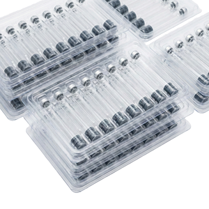 OEM 3ml Eco Friendly Glass Cartridge <b>Bottle</b> Aluminum Lid Rubber <b>Stopper</b> Sterile Sealed for Skin Care Serum Liquid Packaging - Product Image 1