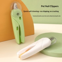 Coupe-ongles pour animaux de compagnie avec lumière LED intégrée, outil de toilettage rapide pour chats et chiens, manucure, livraison directe disponible
