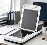 Scanner à plat A4 Ricoh Fujitsu Fi-400F pour numérisation de livres, documents et magazines pour le bureau et l'archivage