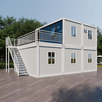 Maison conteneur amovible étanche de 20 pieds, préfabriquée modulaire en kit pour bureau, habitation et logement