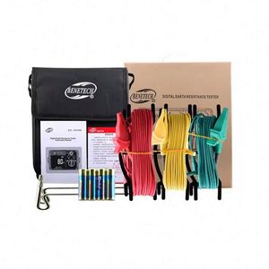 Testeur de résistance de mise à la terre numérique portable mini, testeur de continuité 0-2000 Ohm, équipement de test de mise à la terre alimenté par batterie - Product Image 6
