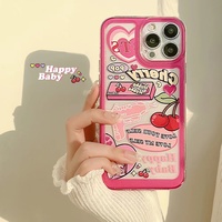 Coque de téléphone antichoc en TPU écologique avec illustration de jeune fille rose camouflage, design bicolore pour 7g-14 Promax