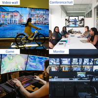 Controlador de Video Wall para Publicidad en Minoristas, Soporte de Pared, Diseño 1X1 1X2 1X3 1X9 2X2 2X3 3X3, Entrada 3840X2160 60Hz, Salida 1080P, FCC