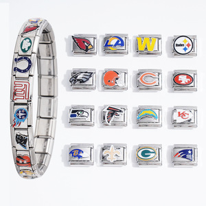 Pulsera Modular de Estilo Europeo, Aleación de Zinc, Unisex, Joyería DIY, Regalo, Patrón de Letras, Accesorio de Moda - Product Image 1