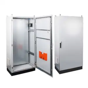SAIPWELL floor standing big steel box for electrical installation projects IP55 Waterproof metal cabinet Single/Double Door
