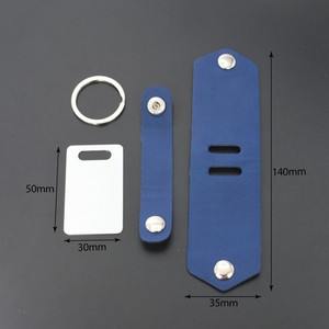 Portachiavi Personalizzabili in Pelle PU Qualisub, Portachiavi in Metallo per Sublimazione, Stampabili su Due Lati, Incisione Laser - Product Image 6