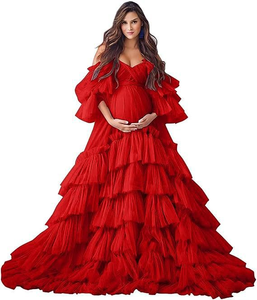 <span class=keywords><strong>Robe</strong></span> de maternité pour séance photo, Nouvelle Collection Été 2025, <span class=keywords><strong>Robe</strong></span> de maternité décontractée, Vente Flash, Robes de maternité épaules dénudées pour femmes enceintes - Product Image 6