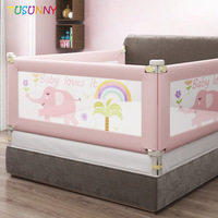 Barrière de lit pour bébé pour enfants barrière de lit pliable parc pour bébé clôture de sécurité pour berceau avec raccords supérieurs barrière de lit gonflable