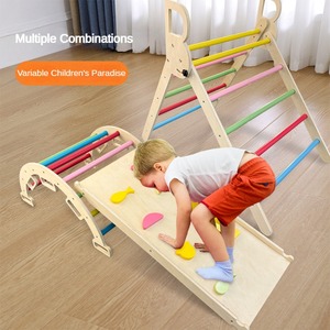 Robusto Set di Giochi per Arrampicata in Legno per Bambini, Arco Montessori Xing Hui PJ01 con <span class=keywords><strong>Forme</strong></span> <span class=keywords><strong>Geometriche</strong></span> - Product Image 4