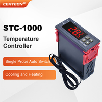 Termostat universal pemanas dan pendingin STC-1000 STC-3000 12V 24V 220V pengontrol suhu inkubator