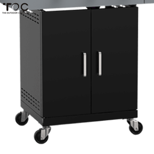 Parrillas de gas para barbacoa de hierro fundido movible para barbacoa comercial al aire libre con quemador lateral - Product Image 3