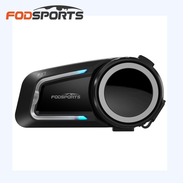Fodsports FX7 Mesh Motorcycle Helmet Intercom 2000M 10 Riders BT5.4 Waterproof Noise Reduction Bluetooth Headset 1 Year Warranty