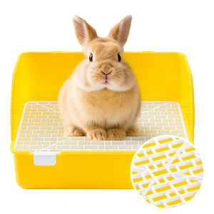 Grande toilette facile à nettoyer pour lapins, cochons d'Inde, litière intelligente pour chat, fournitures et ustensiles pour animaux de compagnie, toilette pour animaux - Product Image 1