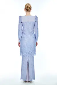 SIPO OEM модное мусульманское женское длинное платье Baju Kurung оптовая продажа малайзийская Мода Baju Kurung Baju Raya