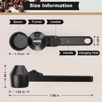 Cuillère doseuse à café créative et portable avec design minimaliste moderne, en plastique, capacité de 15 ml pour la poudre de café