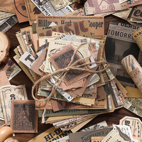 Simno 100 pièces Vintage Scrapbook papier journalisation Scrapbooking fournitures Kit esthétique décoratif artisanat papier