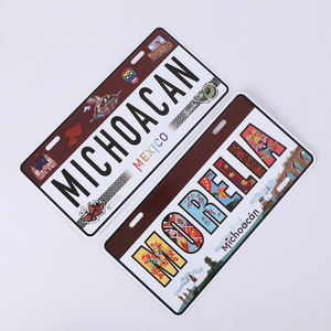 Plaque d'immatriculation décorative personnalisée avec <span class=keywords><strong>logo</strong></span> 3D voiture en aluminium Souvenirs touristiques de pays vintage avec caractéristiques personnalisées - Product Image 2