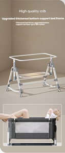 <span class=keywords><strong>Lit</strong></span> bébé portable <span class=keywords><strong>et</strong></span> mobile réglable personnalisable pliable <span class=keywords><strong>et</strong></span> réglable en hauteur grande literie pour enfants berceau <span class=keywords><strong>lit</strong></span> - Product Image 6