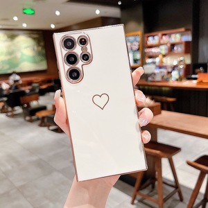 Funda de teléfono con corazón de amor galvanizado 6D, para Samsung Galaxy S22 Plus <span class=keywords><strong>Ultra</strong></span> S20 FE A13 <span class=keywords><strong>A33</strong></span> A53 5G - Product Image 4