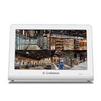 GX-NM8010H1-P8(AG) Caméras IP CCTV 8 canaux 4K 8MP POE NVR Écran LCD HD 12 pouces Moniteur d'affichage Stockage sur disque dur Enregistreur vidéo