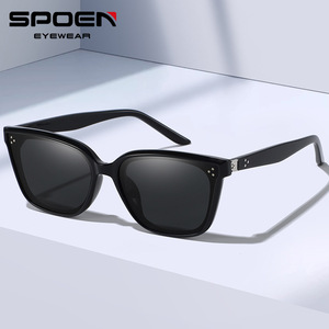 SPOEN Cat Eye <b>Sunglasses</b> Women Polarized UV400 Full Rim <b>Retro</b> Style Sun Protection Adult Fashionable - Product Image 1