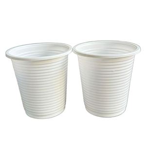 Gobelet en plastique PP blanc avec logo personnalisé, biodégradable, recyclable, jetable, écologique, pour les fêtes, la restauration, les événements, vente en gros - Product Image 1