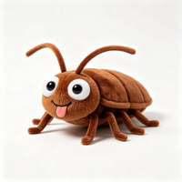 Peluche Blattes aux expressions amusantes, poupée rembourrée insecte mignonne, design multi-visages, cadeau fantaisie pour farces