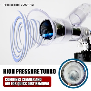 LEMATEC Pistola pulverizadora turbo 2 en 1 de 1000 ml para espuma, limpieza a presión, lavado de coches, herramienta profesional de detallado metálico - Product Image 6