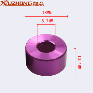 Espaciador de Rueda de Aleación de Aluminio Xuzhong, 18 mm de Diámetro Exterior, 8.7 mm de Orificio, 10.4 mm de Grosor, Color Morado, para Modificación de Automóviles - Product Image 1
