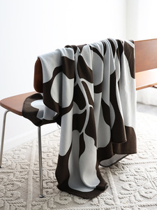 Manta de punto de lana Sherpa ligera, edredón de cama/sofá de tamaño personalizado de alta calidad en estilo liso a cuadros de Color sólido - Product Image 5