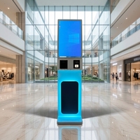 Kiosques WUXIN tout-en-un sans ventilateur de 10, 15, 19 et 21 pouces pour centres commerciaux, écran tactile IP65, kiosque à café robotisé, kiosque mural avec système de paiement