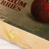 Boîte d'emballage en carton ondulé spécial pour cerises de qualité supérieure, transport frais des fruits, boîte d'emballage en papier respirant spécial