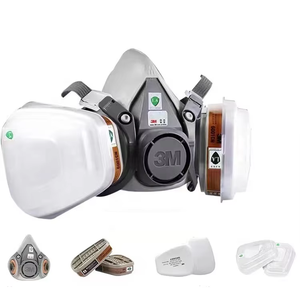 Respirator Setengah Wajah Premium <span class=keywords><strong>3M</strong></span> <span class=keywords><strong>6200</strong></span> - Perlengkapan Pelindung Masker Gas 7 Buah |   Terlaris - Product Image 2
