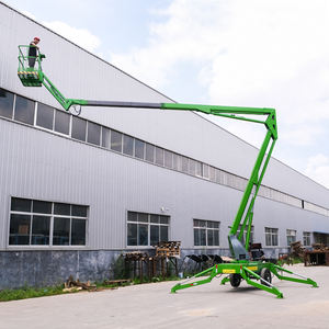 Plataforma Elevadora Araña Eléctrica de 33 m con Certificación CE, Plataforma Elevadora Araña Móvil de 30 m, Plataforma Elevadora Araña Pequeña de 33 m con Motor Diésel, Elevador de Personal Remolcable para Uso en Interiores - Product Image 1