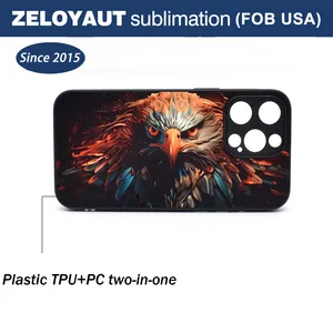 ZELOYAUT Heat Press Blanks Phone Case For Samsung IPhone TPU+PC Custom Printing Protective Mobile Covers Sublimation Blanks