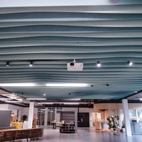 Panneaux en feutre acoustique écologiques, ignifuges et imperméables, design moderne, insonorisation pour plafond, hôtel, appartement, salon, design graphique