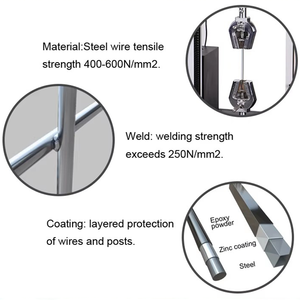 Clôture en grillage soudé galvanisé de haute qualité, revêtu de <span class=keywords><strong>PVC</strong></span>, en 3D, pour extérieur - Product Image 6