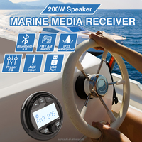 Stéréo marine JMC 2,8 pouces, radio FM AM étanche IPX5, sortie audio subwoofer, 7 couleurs pour piscines
