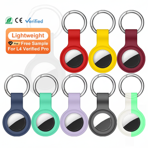 HUANLONG Holder for AirTag Keychain Soft Silicone Shockproof Waterproof Anti-Scratch Case Tracker Cover Accessories for Pet - Product Image 1
