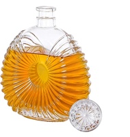 Fabrication de bouteilles en verre de haute qualité 100ml 200ml 500ml 750ml bouteilles en verre de liqueur brandy vodka whisky gin
