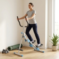 ATHSPO Appareil de fitness domestique multifonctionnel d'intérieur, mini simulateur d'escalade à cadre en acier, installation rapide, simulateur de marche et de montée d'escalier