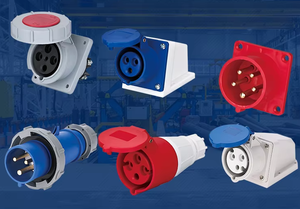 IP44 công nghiệp cắm ổ cắm 380V 16A 3P + E 4 pin Tường Gắn cắm điện - Product Image 4