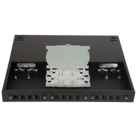 12-Core FC Universal Telecom Grade Optical Fiber Terminal Box Equipped with Pigtails Adapters & Splice Tray