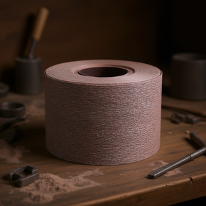 Rouleaux de papier stéaréteré Fervi, largeur 100 mm, longueur 50 m, pour applications abrasives - Product Image 3