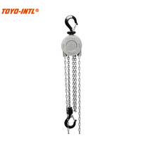 Palans à chaîne manuels compacts et légers de type MNAC en aluminium TOYO-INTL, petit palan à chaîne, poulie à chaîne