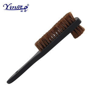 Yinste Double Sided Horsehair Brush 24.87x4x0.6cm Soft Bristles For <b>Leather</b> Shoes <b>Sneakers</b> Cleaning Care - Product Image 3