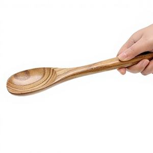 Cuillère à thé en bois de qualité supérieure, écologique, durable, pour café, thé, sucre, lavable au lave-vaisselle, recyclable, de qualité alimentaire, pour les fêtes - Product Image 1